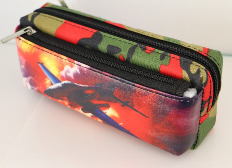 جامدادی سه زیپ ارتشی جیب برجسته کد ۲۶۱