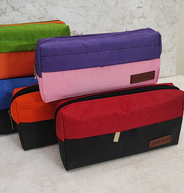 جامدادی عمده،سه زیپ جیب مخفی رنگی (۱۴۷,۳۰۰)