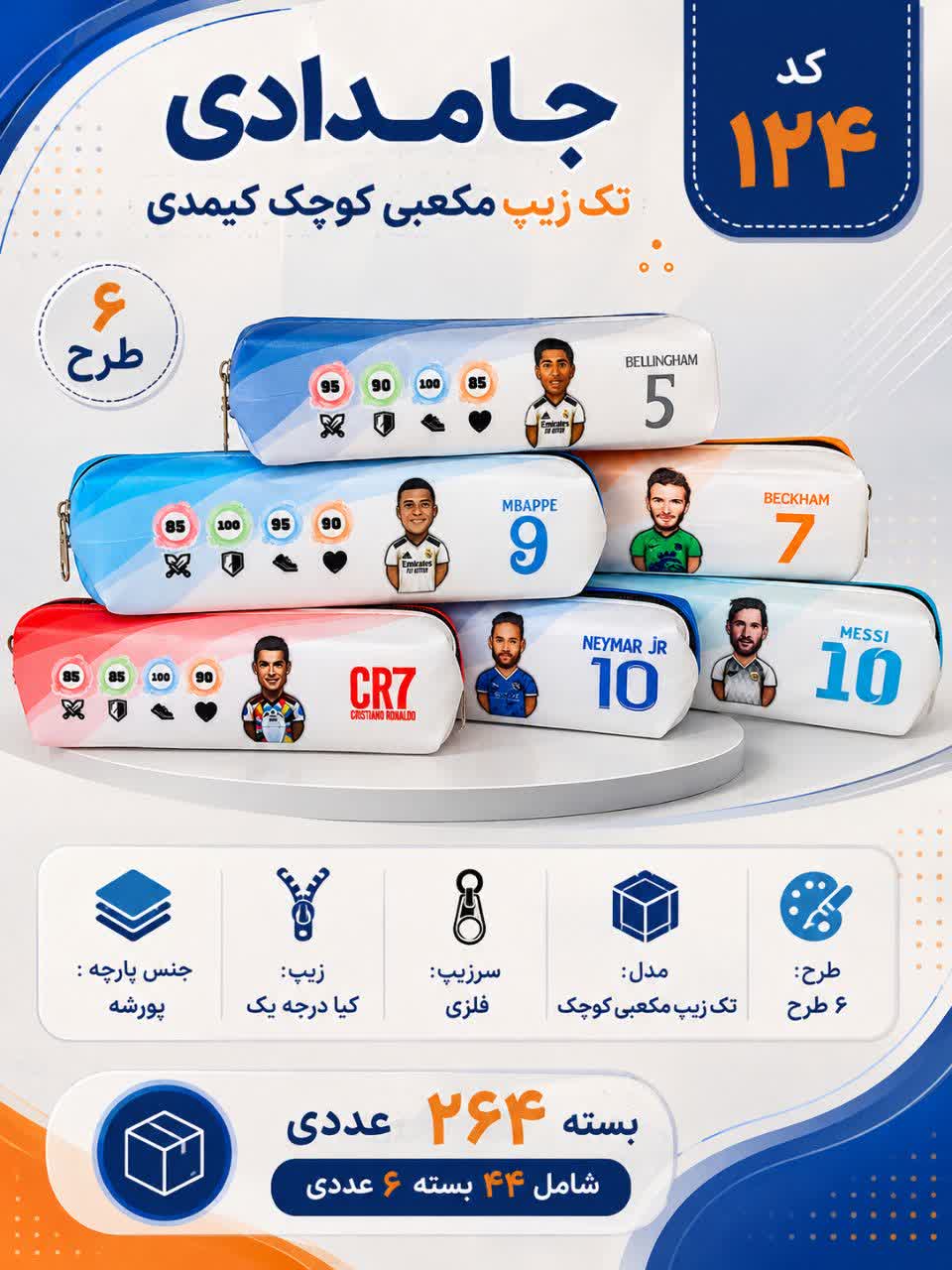 جامدادی عمده تک زیپ کوچک کیمدی(۳۹,۳۰۰) کد ۱۲۴